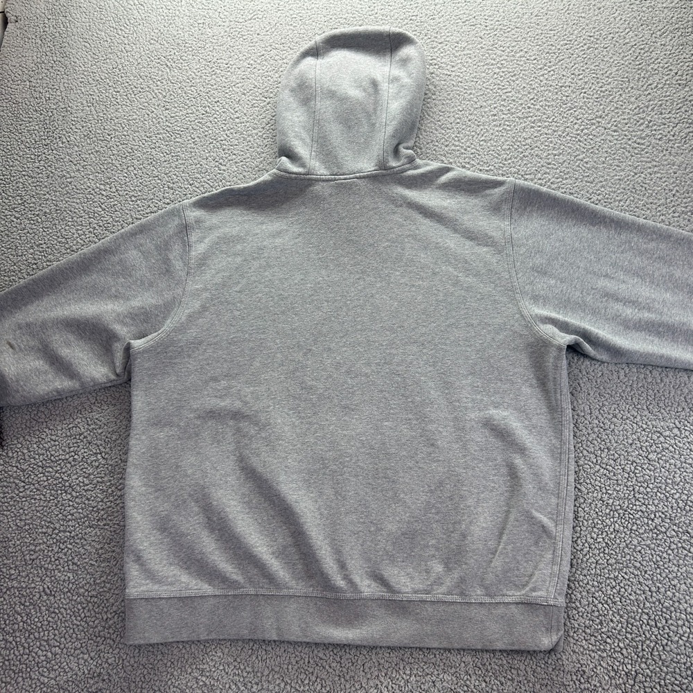 Nike Hoodie Mens XL Gray Center Swoosh Vector Claw‎ Ribbed Cuff & Hem Drawstring - Picture 2 of 13